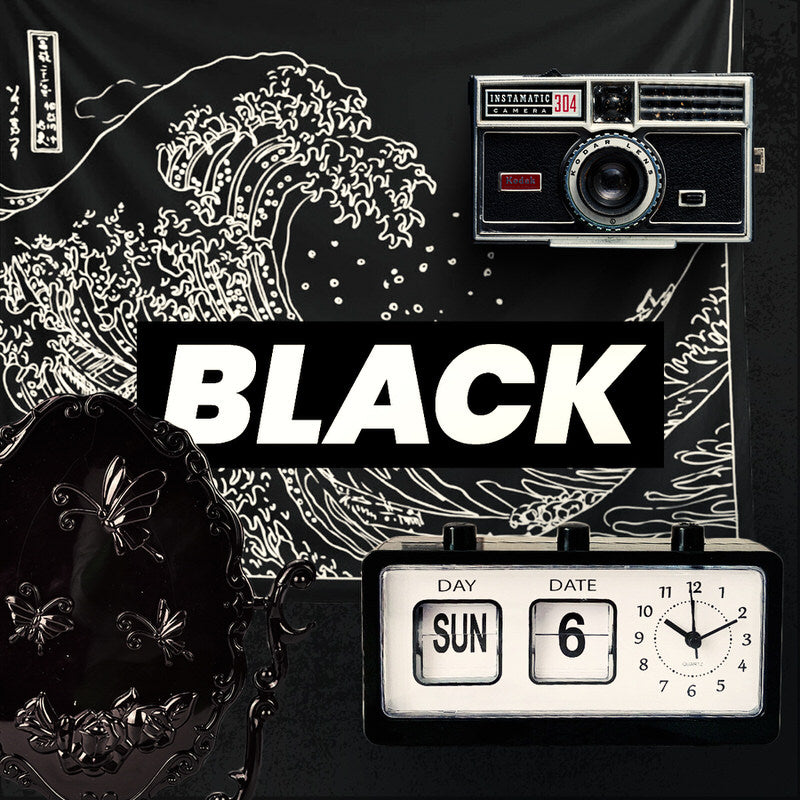 black color themed aesthetic room decor roomtery