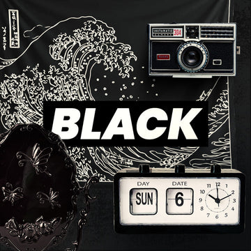 black color themed aesthetic room decor roomtery