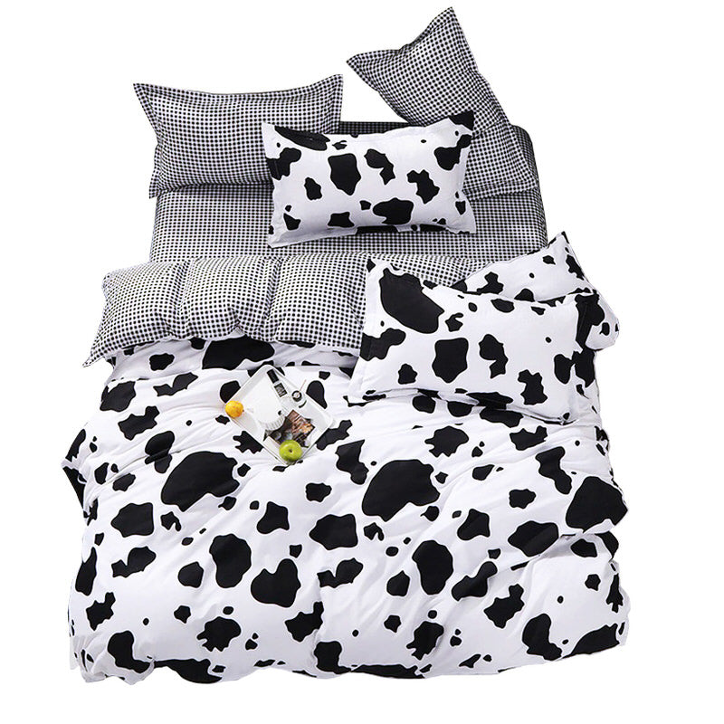 cow spots print indie aesthetic bedding roomtery