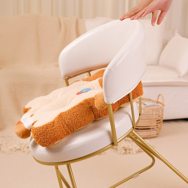kawaii toast shaped plush seat cushion roomtery