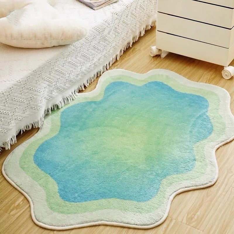 pastel blob irregular accent rug danish pastel aesthetic pastel gradient accent carpet roomtery