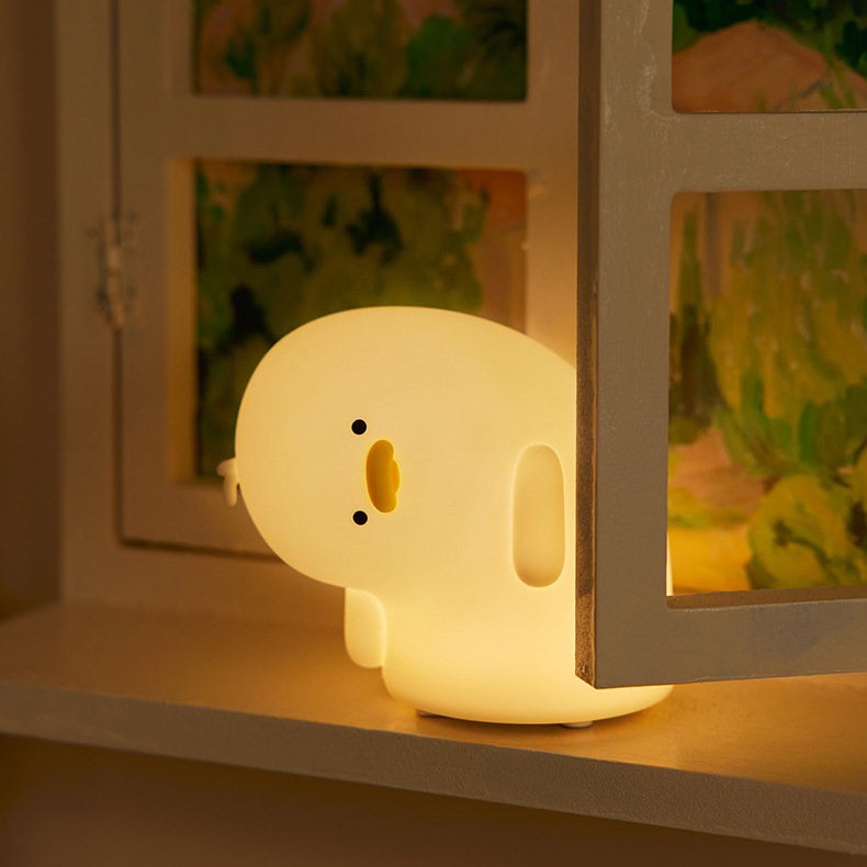 sad gloomy duck bedside night light lamp roomtery